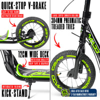 MADD GEAR METRO GLIDE 300 SCOOTER BLACK / GREEN
