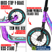 MADD GEAR METRO GLIDE 300 SCOOTER PURPLE / TEAL