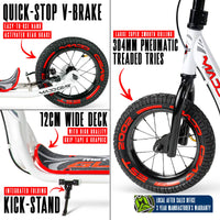 MADD GEAR METRO GLIDE 300 SCOOTER WHITE / RED