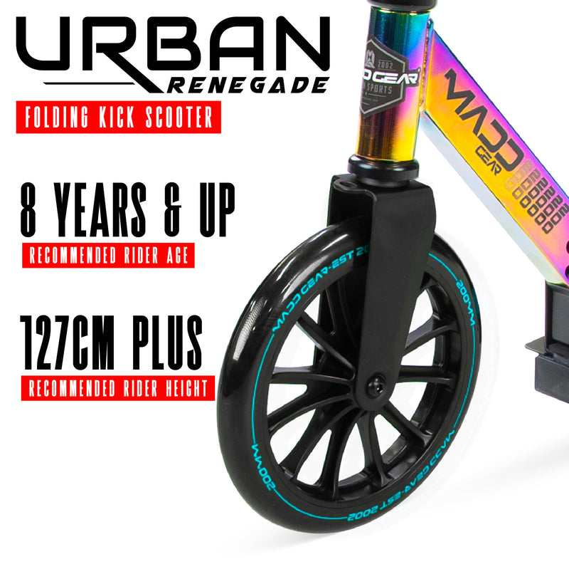 MADD GEAR URBAN RENEGADE SCOOTER NEOCHROME