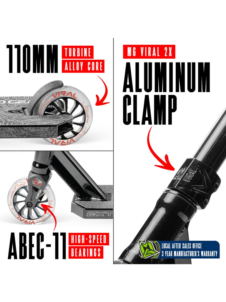 MADD GEAR VIRAL EXTREME SCOOTER BLACK SHADOW