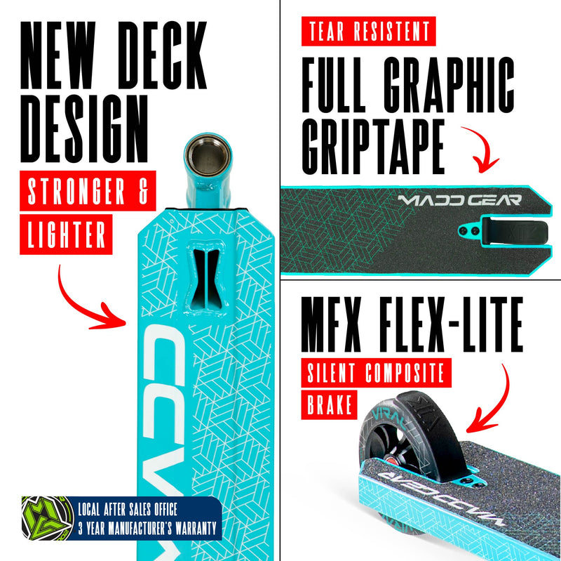MADD GEAR VIRAL PURGE SCOOTER AQUA