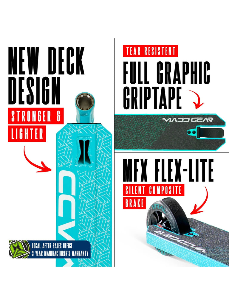 MADD GEAR VIRAL PURGE SCOOTER AQUA