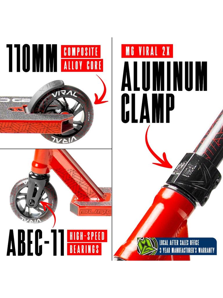 MADD GEAR VIRAL PURGE SCOOTER CHERRY