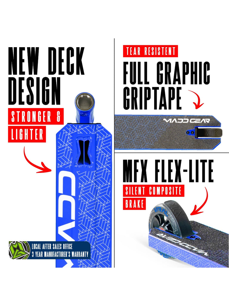 MADD GEAR VIRAL PURGE SCOOTER COBALT