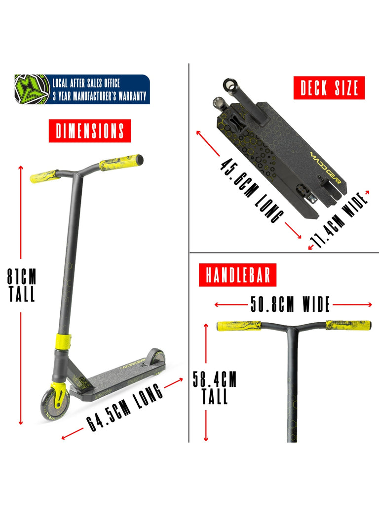 MADD GEAR VIRAL RAVE SCOOTER NEON