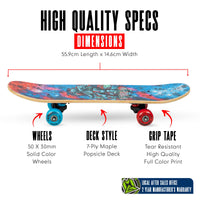 MADD GEAR 22' LOCKER BOARD SKATEBOARD COSMIC CRUISER