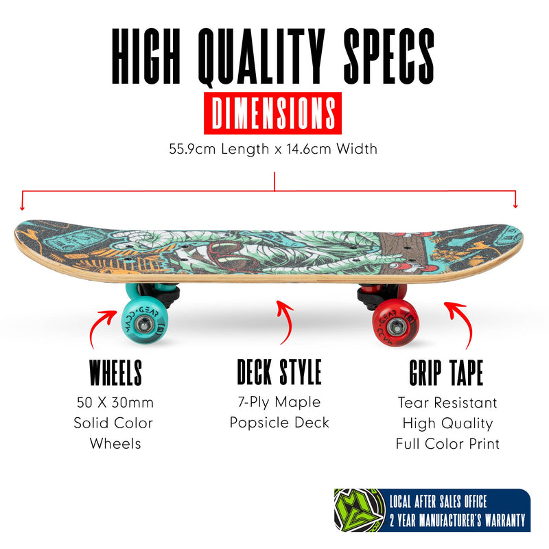 MADD GEAR 22' LOCKER BOARD SKATEBOARD RAD WRAP