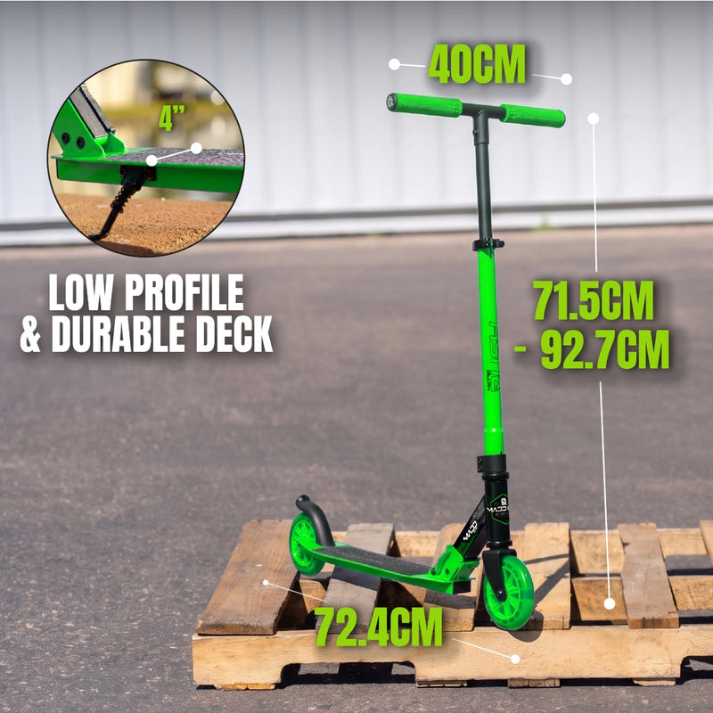 MADD GEAR METRO RUSH 125 SCOOTER BLACK / GREEN