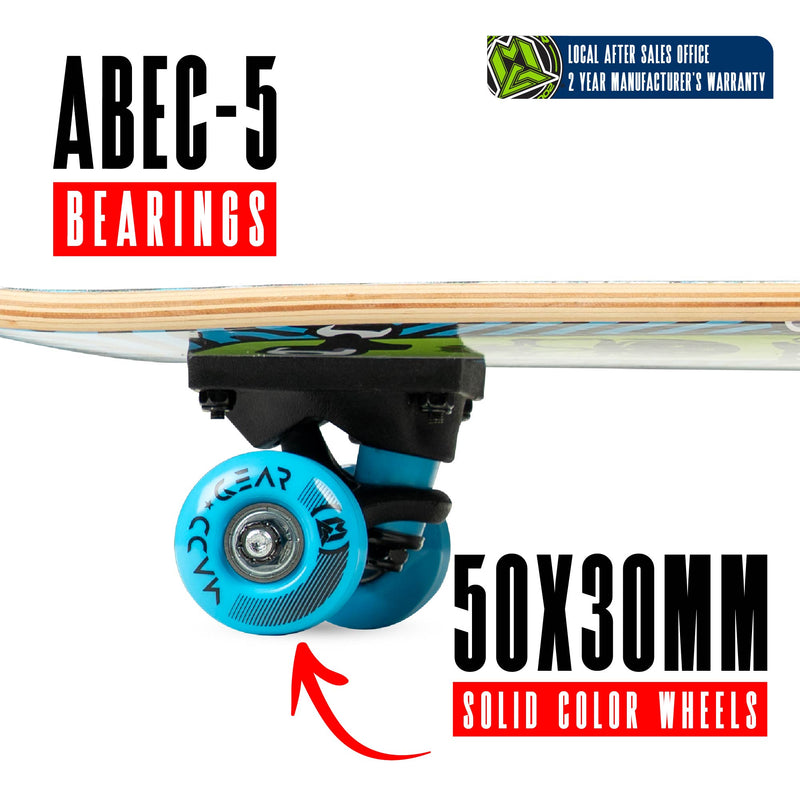 MADD GEAR 31" LTR SKATEBOARD NUMBSKULL