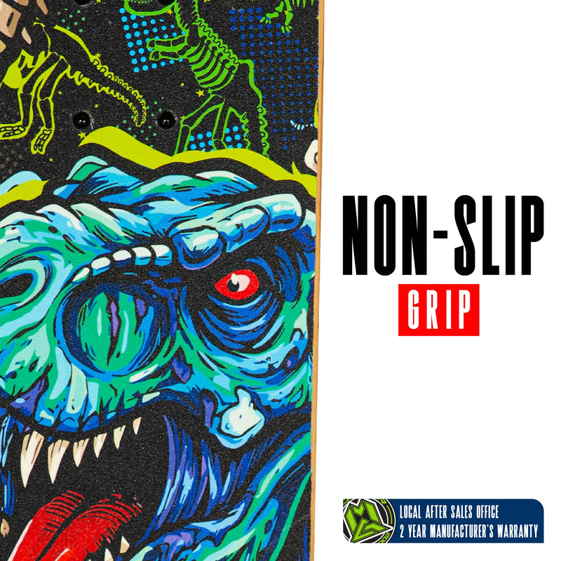 MADD GEAR 31" LTR SKATEBOARD ZOMBISAURUS