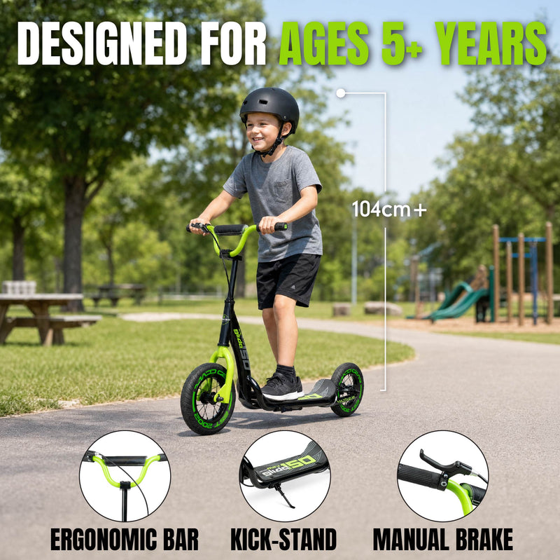 MADD GEAR METRO MINI GLIDE 150 SCOOTER BLACK / GREEN