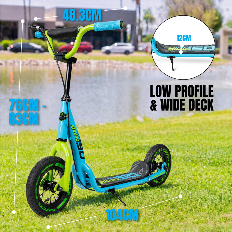 MADD GEAR METRO MINI GLIDE 150 SCOOTER BLUE / GREEN