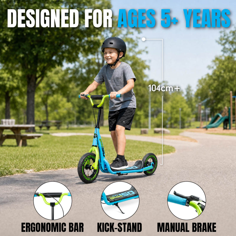 MADD GEAR METRO MINI GLIDE 150 SCOOTER BLUE / GREEN