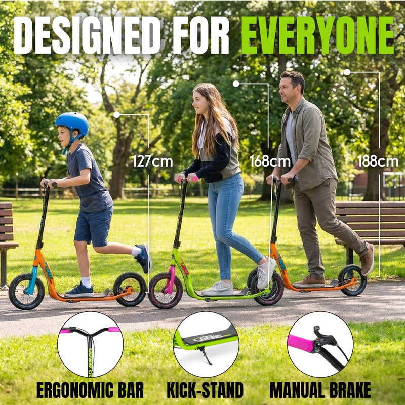 MADD GEAR METRO URBAN VIBE 300 SCOOTER GREEN / PINK