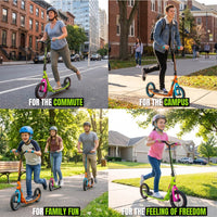 MADD GEAR METRO URBAN VIBE 300 SCOOTER GREEN / PINK