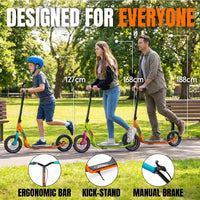 MADD GEAR METRO URBAN VIBE 300 SCOOTER ORANGE / BLUE