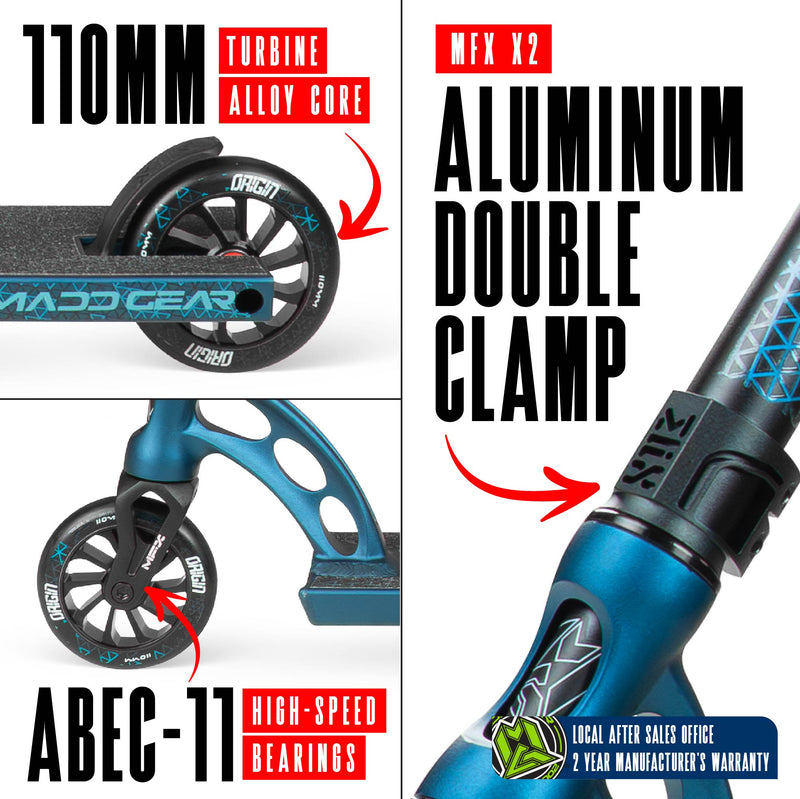 MADD GEAR ORIGIN 550 SCOOTER VINTAGE BLUE