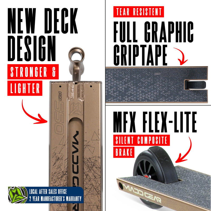 MADD GEAR ORIGIN 550 SCOOTER ANTIQUE BRASS