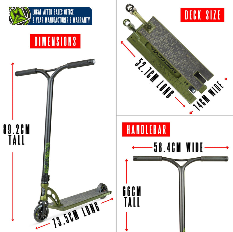 MADD GEAR ORIGIN 550 SCOOTER OLIVE FATIGUE