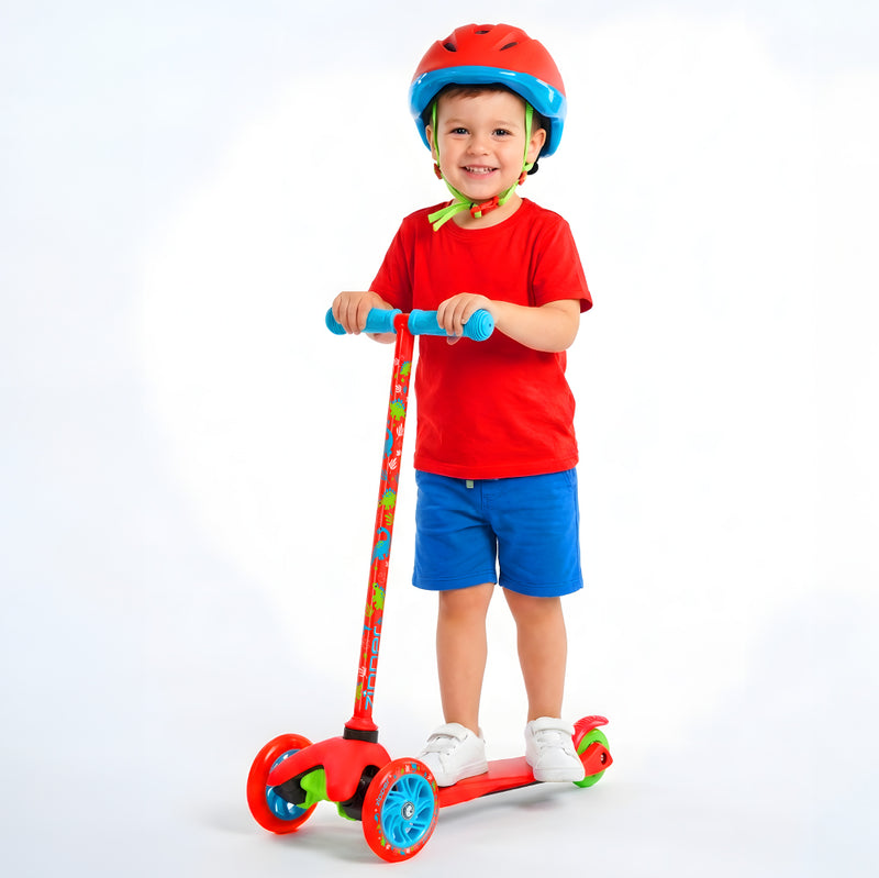 MADD GEAR ZIPPER Z1 SCOOTER W/ HELMET RED DINO