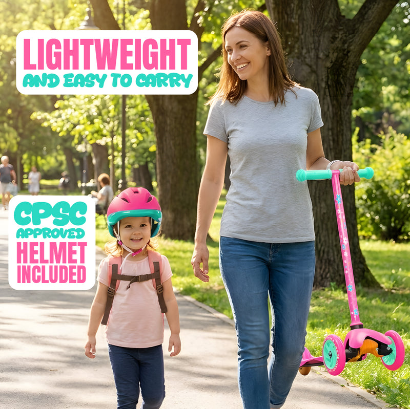 MADD GEAR ZIPPER Z1 SCOOTER W/ HELMET PINK FLOWER