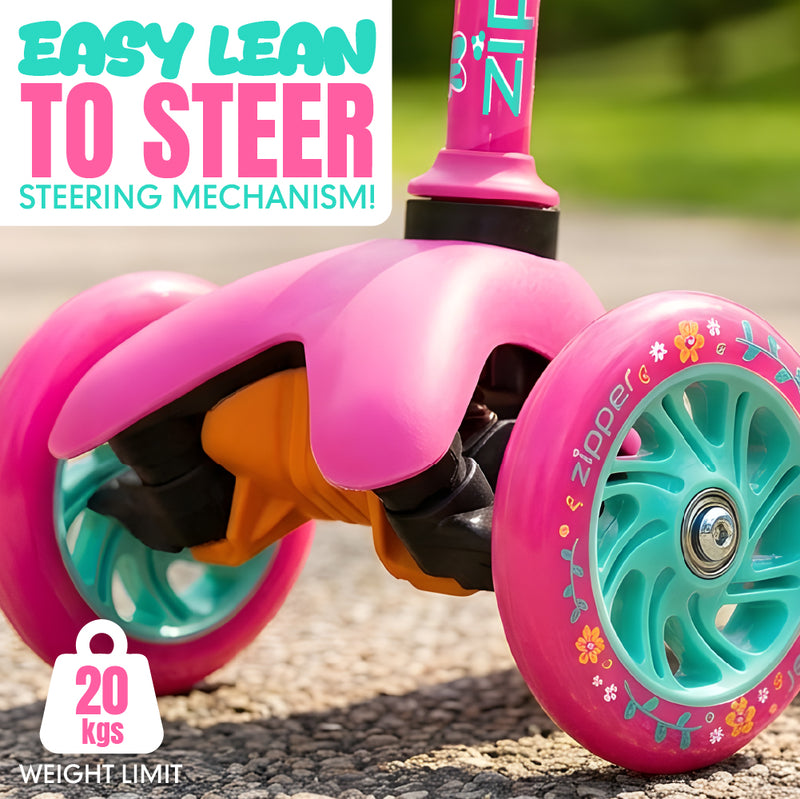 MADD GEAR ZIPPER Z1 SCOOTER W/ HELMET PINK FLOWER