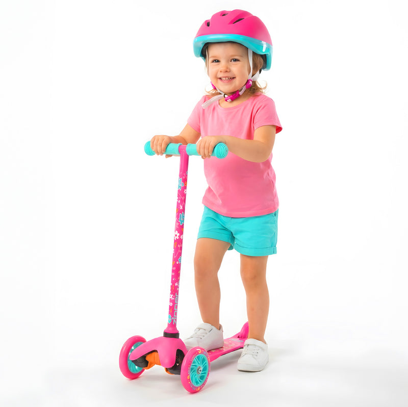 MADD GEAR ZIPPER Z1 SCOOTER W/ HELMET PINK FLOWER