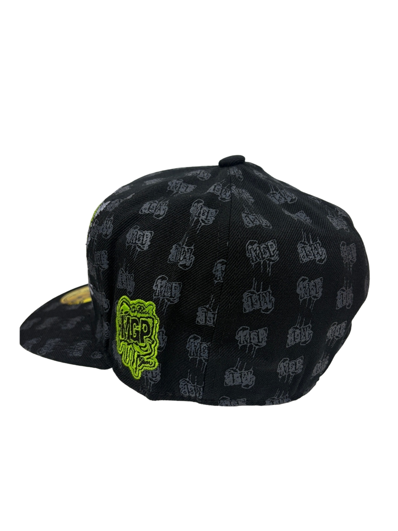 MADD GEAR MGP SKULL CAP BLACK / GREEN (59.6CM)
