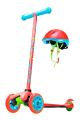 MADD GEAR ZIPPER Z1 SCOOTER W/ HELMET RED DINO