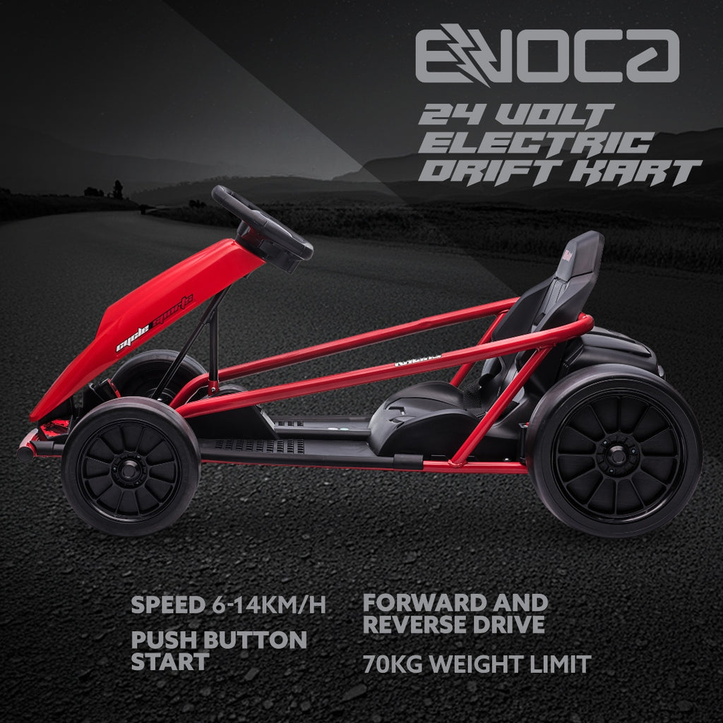 EVOCA E-DRIFT KART RED