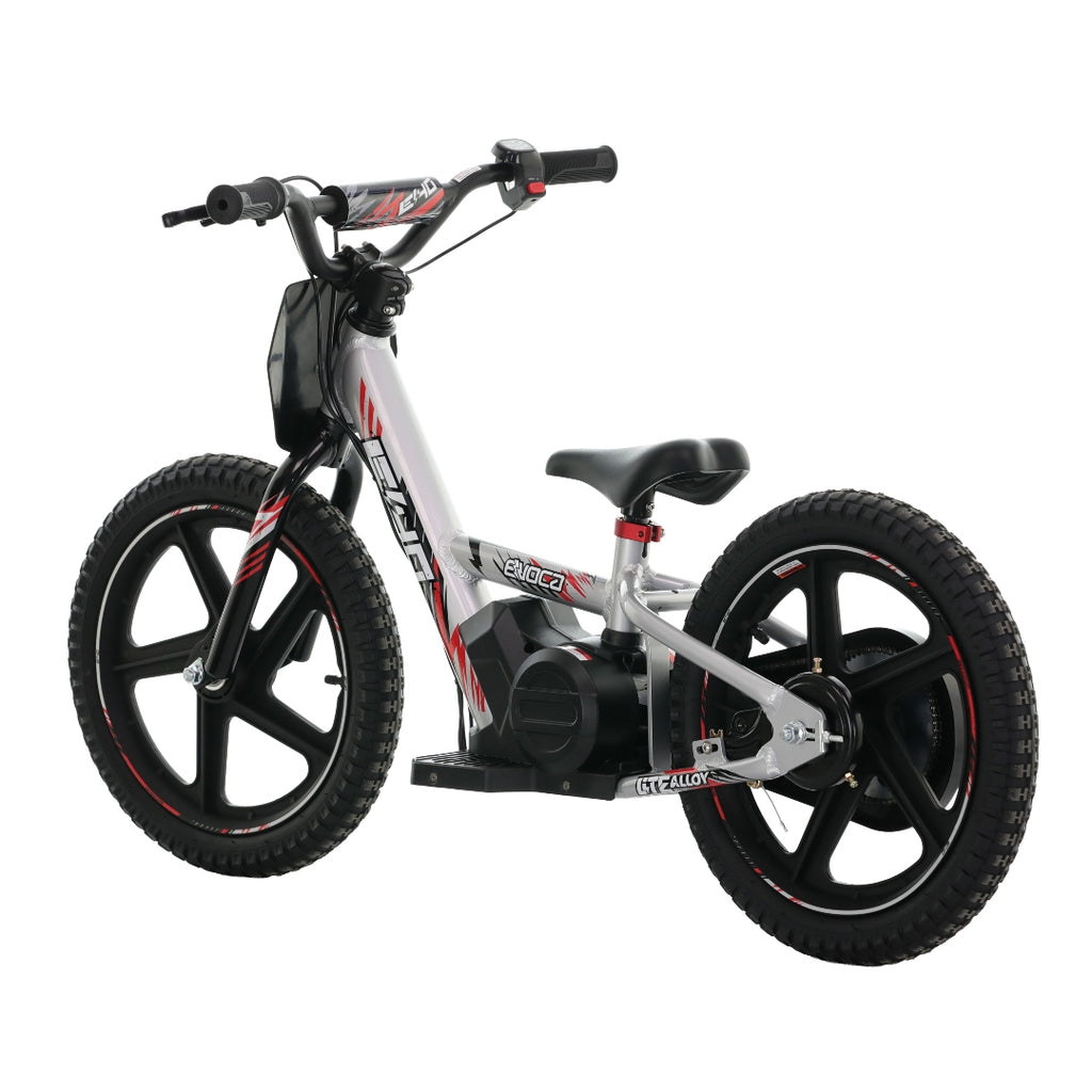 EVOCA E40 ELECTRIC 16' BALANCE BIKE SILVER