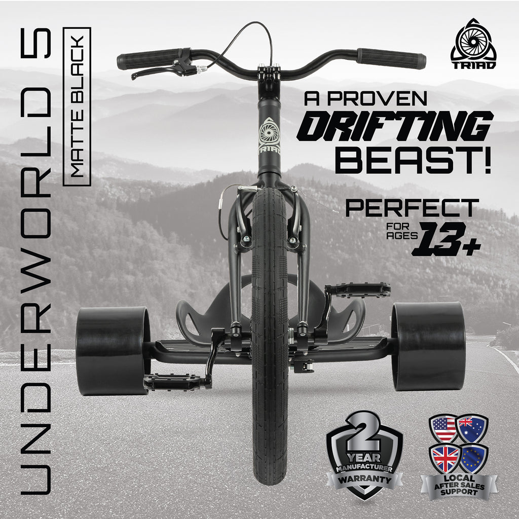 TRIAD DT UNDERWORLD 5 DRIFT TRIKE BLACK