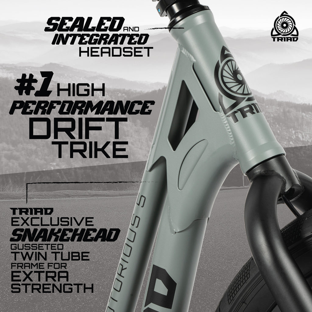 TRIAD NOTORIOUS 5 DRIFT TRIKE GREY