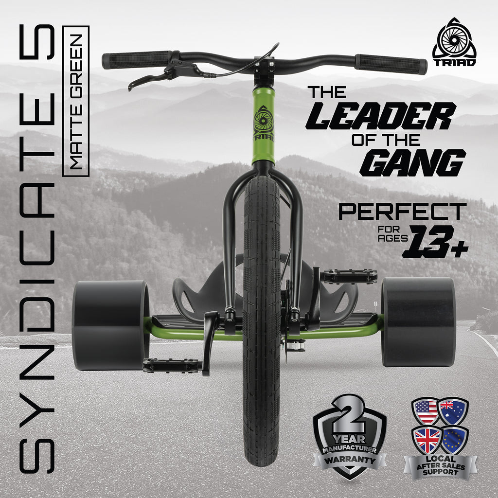 TRIAD SYNDICATE 5 DRIFT TRIKE GREEN
