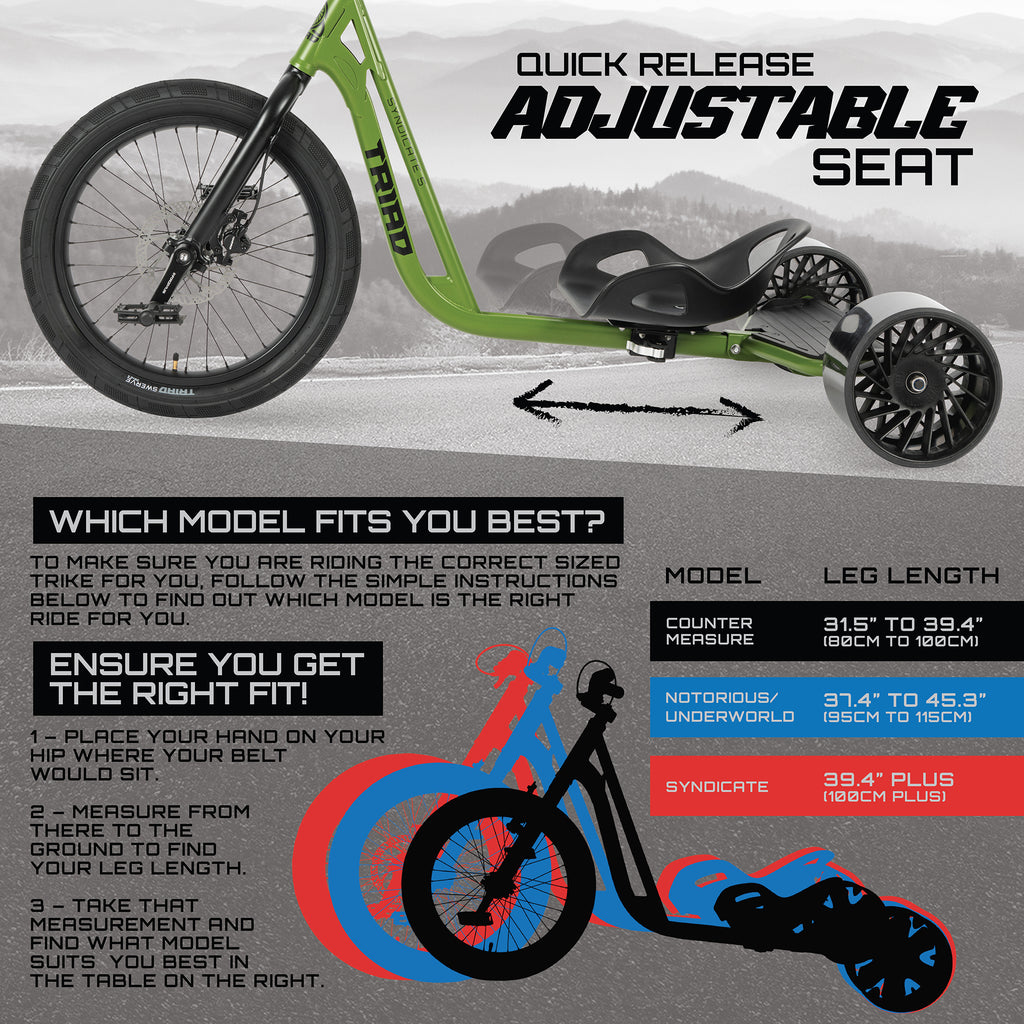 TRIAD SYNDICATE 5 DRIFT TRIKE GREEN