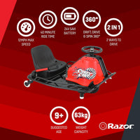 RAZOR CRAZY CART - BLACK
