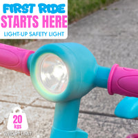 MADD GEAR SWIZZLE LIGHT UP BALANCE BIKE PINK / TEAL