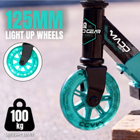 MADD GEAR METRO RUSH 125 SCOOTER BLACK / MINT