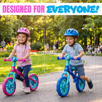 MADD GEAR SWIZZLE LIGHT UP BALANCE BIKE PINK / TEAL