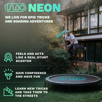 INDO TRAMPOLINE TRICK  SCOOTER 570MM - 670MM KICKSTART NEON