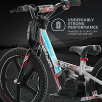 EVOCA E40 ELECTRIC 16' BALANCE BIKE SILVER