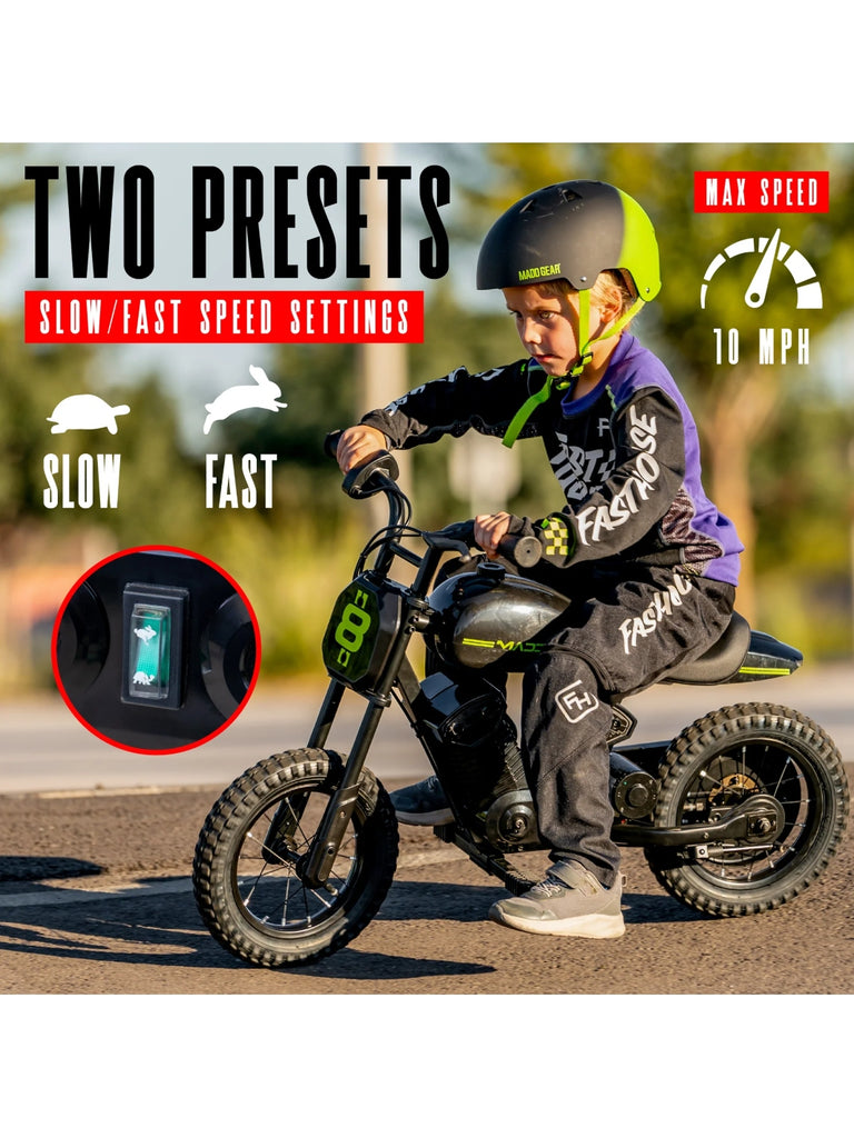 MADD GEAR MY 1ST MINI ELECTRIC DIRT BIKE