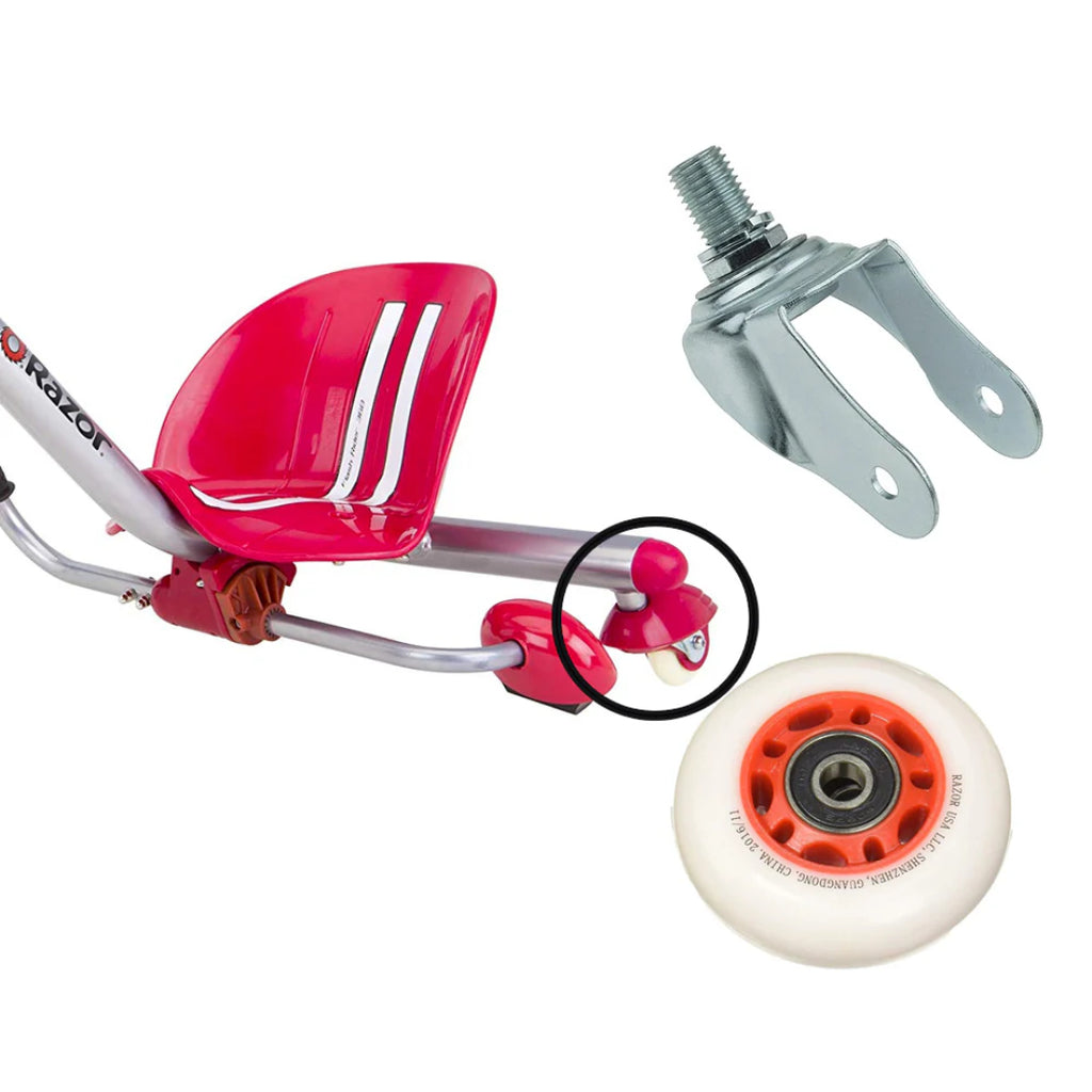 RAZOR Riprider REAR WHEEL W/CASTER COMPLETE
