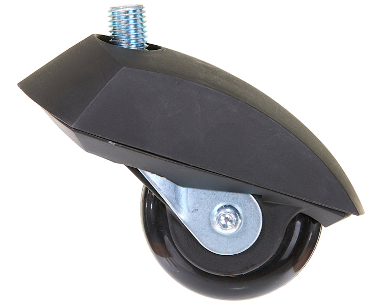 RAZOR POWER RIDER REAR WHEEL W/CASTER COMPLETE - BLACK (1 PU WHEEL, 1 CASTER & SMALL PARTS)
