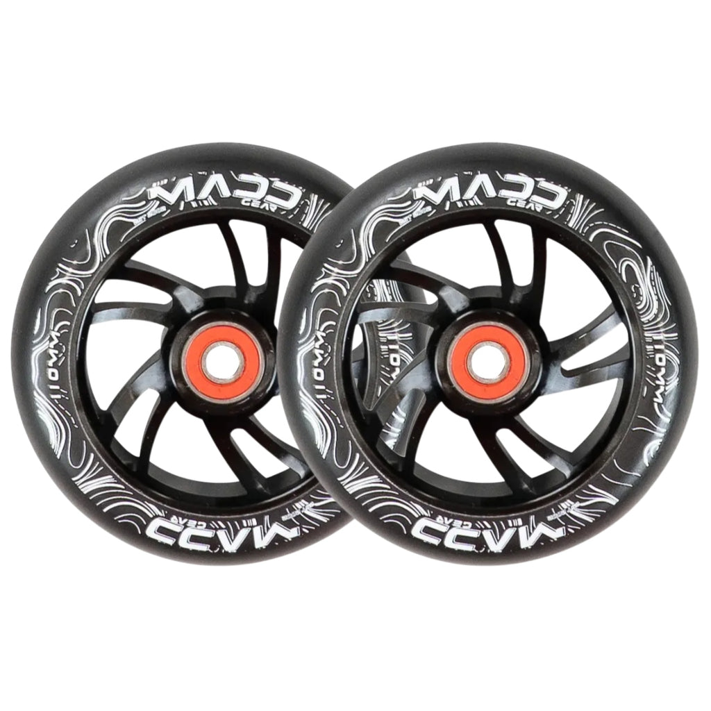 MADD GEAR 110MM FORCE ALLOY CORE WHEEL BLACK PAIR