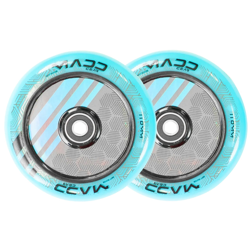 MADD GEAR 110MM ZEN HOLLOW CORE WHEEL BLUE PAIR