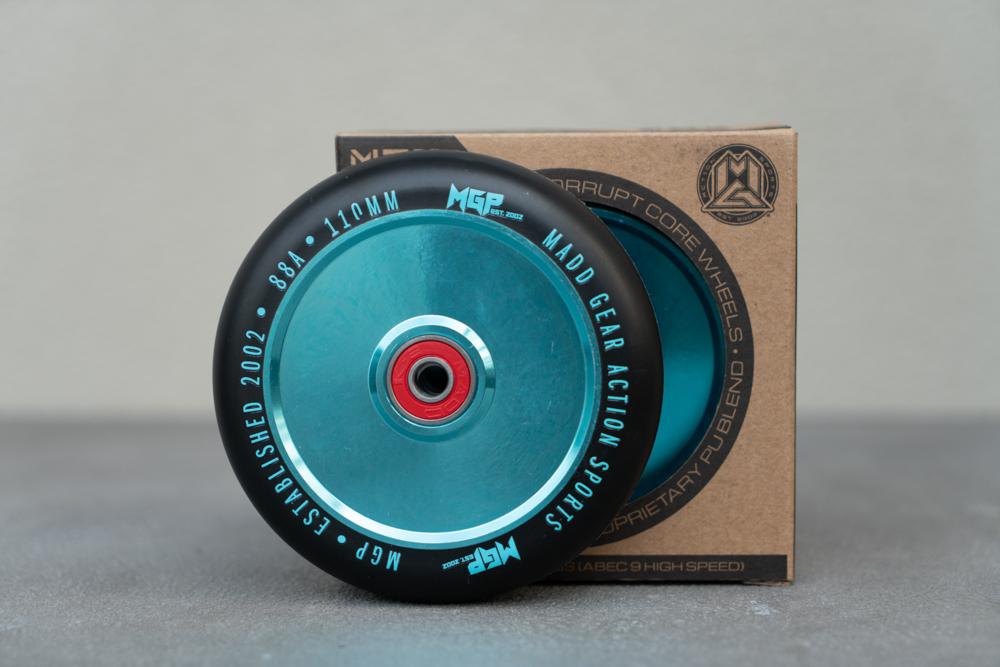 MADD GEAR 110MM CORRUPT WHEEL TEAL (2 PACK)