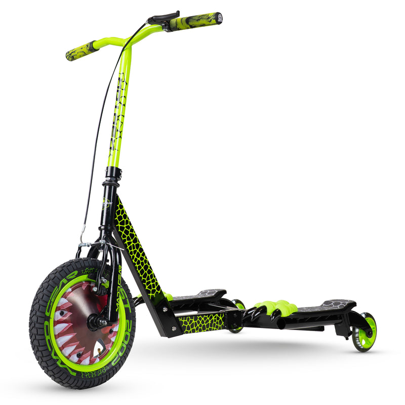 MADD GEAR RAPTOR DINO GLIDE SCOOTER BLACK / GREEN
