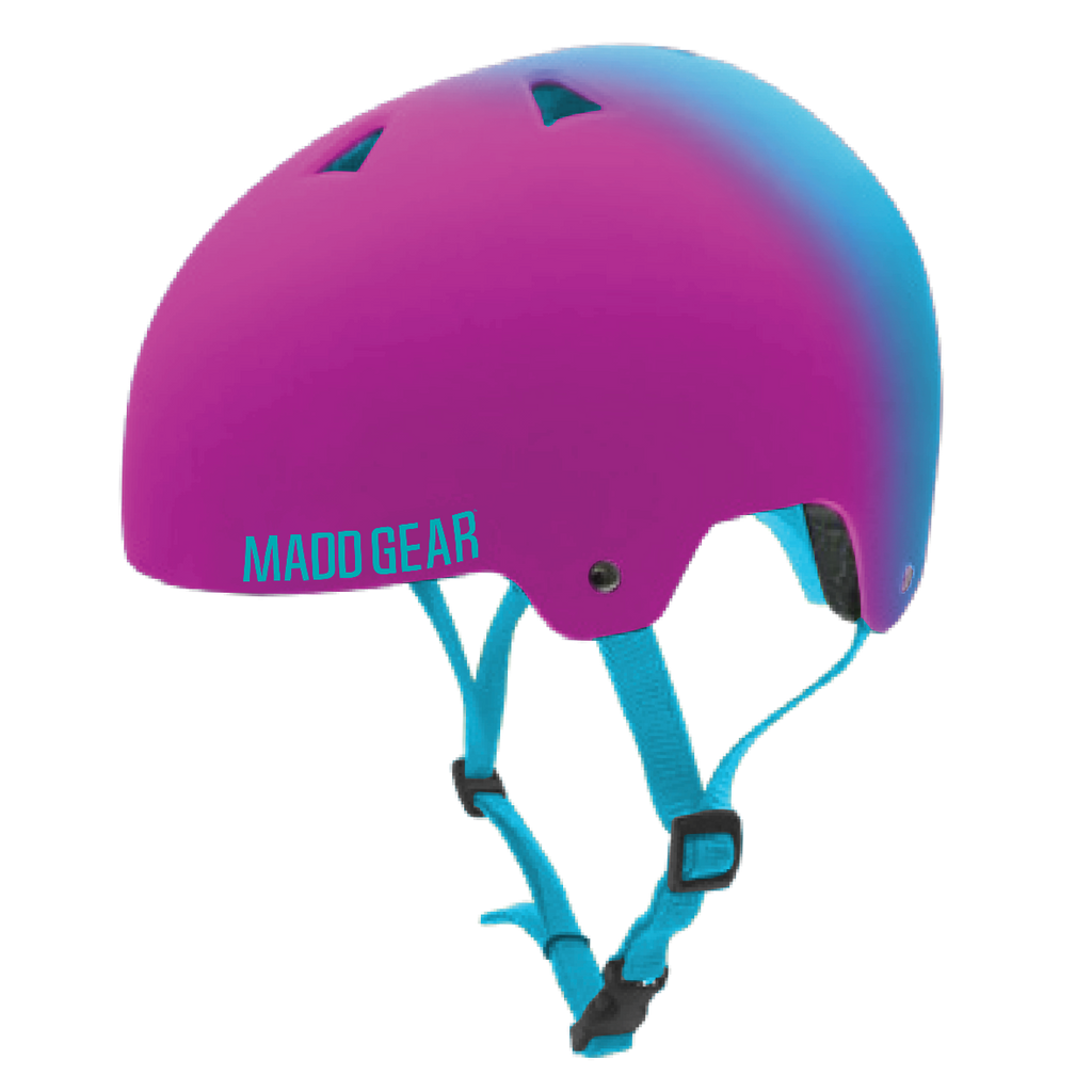 MADD GEAR 2 TONE ABS HELMET PINK / BLUE M/L